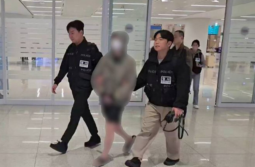 피의자 송환 모습[사진=충남경찰청] 