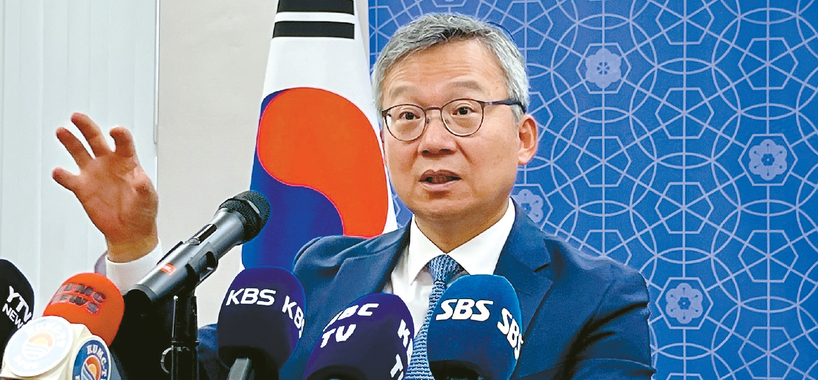 김영완 LA총영사가 지난 임기를 돌아보며 소회를 밝히고 있다.