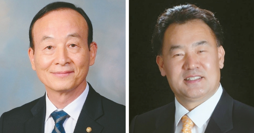 '5월 합창단' 창단을 준비하고 있는 정성업 남가주호남향우회 회장(왼쪽)과 이사효 단장 겸 지휘자.
