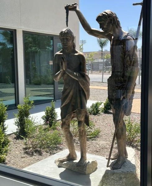 bronze Jesus statue stolen