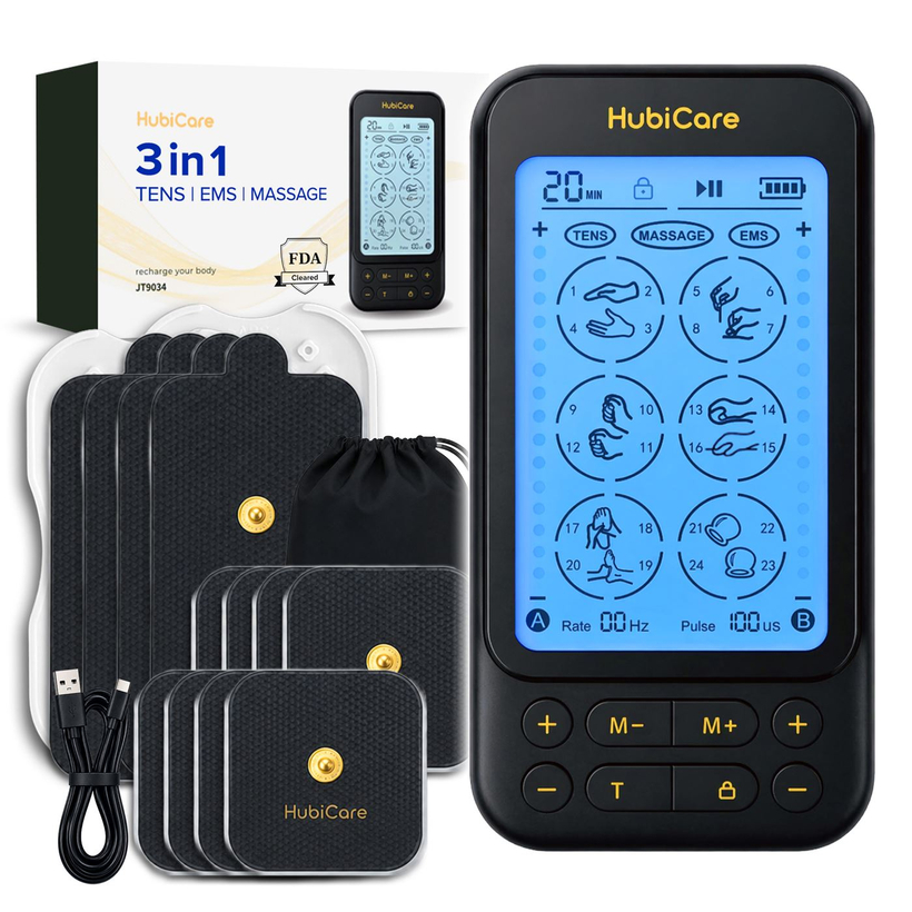 HubiCare Precision 3in1 TENS·EMS 저주파 마사지기