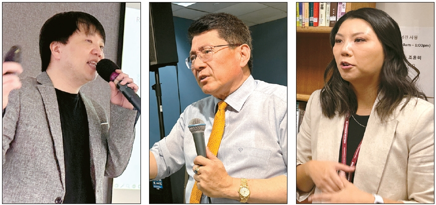 왼쪽부터 김원종 보스턴 에듀케이션 카운슬러, 리차드 명 AGM 인스티튜트 대표, 제니 위트리 어드미션 매스터즈 공동대표.