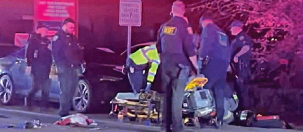 29일 스톡턴에서 어린이 생일파티 중 총격 사건이 발생한 뒤 경찰이 현장을 수습하고 있다. [로이터/Stocktivities제공]