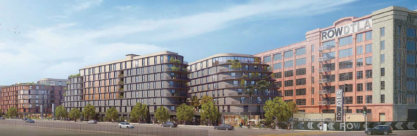 LA다운타운 로(ROW) DTLA 부지에 추진되고 있는 주상복합단지 조감도. [KFA 아키텍처 제공]