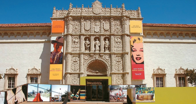 개관 100주년을 맞이한 '샌디에이고 미술관(SDMA)'이 28일 성대한 기념행사를 갖는다. 사진은 SDMA의 전경. [SDMA 페이스북 캡처]