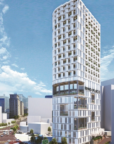 ‘에르노 플레이스 신촌’의 조감도.